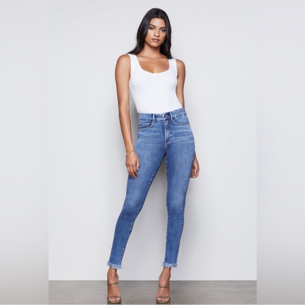 Good American Petite Blue Skinny Jeans